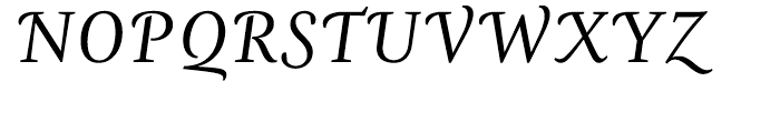 Zingha Regular Italic Swashes Font UPPERCASE