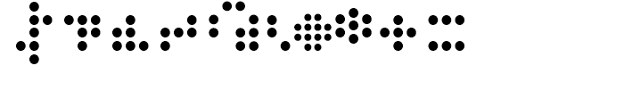 Zink Dot Font OTHER CHARS