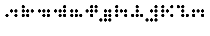 Zink Dot Font LOWERCASE