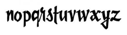 Zigarre Script Font LOWERCASE