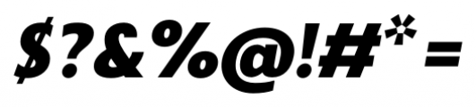 Zigfrid Black Italic Font OTHER CHARS