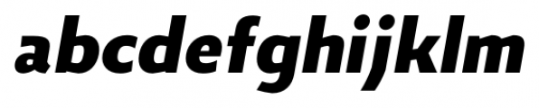 Zigfrid Black Italic Font LOWERCASE