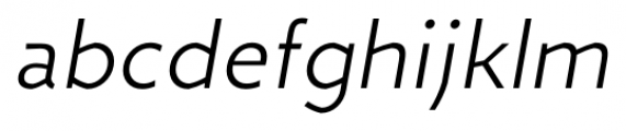 Zigfrid Light Italic Font LOWERCASE