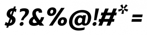 Zigfrid Medium Italic Font OTHER CHARS