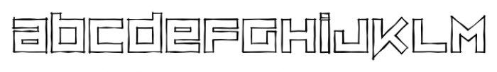 ZipSonik Sketch Font LOWERCASE