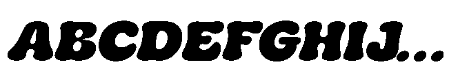 Zicho Slant Regular Font UPPERCASE