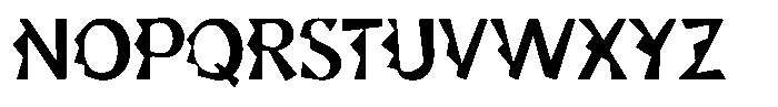 Zick Zack S&B Font LOWERCASE