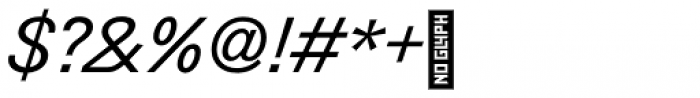 Zierde Grotesk Regular Italic Font OTHER CHARS
