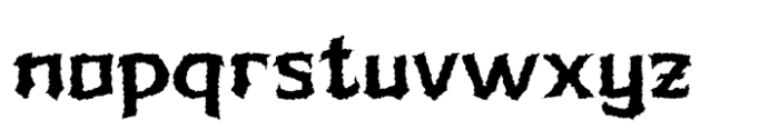 Zieruk Distort Font LOWERCASE