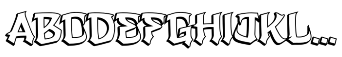 Zieruk Shadow Font UPPERCASE