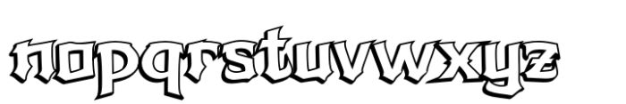 Zieruk Shadow Font LOWERCASE