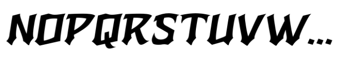Zieruk Slant Font UPPERCASE