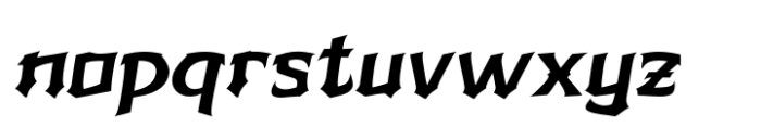 Zieruk Slant Font LOWERCASE