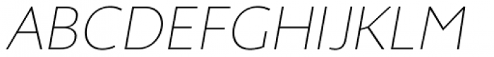 Zigfrid Thin Italic Font UPPERCASE