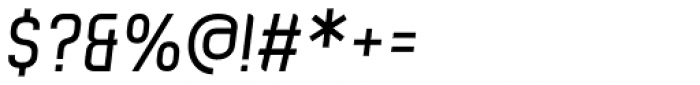 Zigfrida Light Oblique Cyrillic Font OTHER CHARS