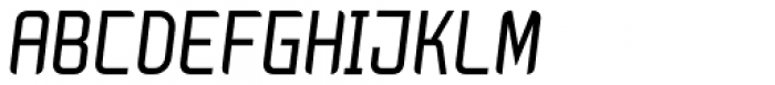 Zigfrida Light Oblique Cyrillic Font UPPERCASE