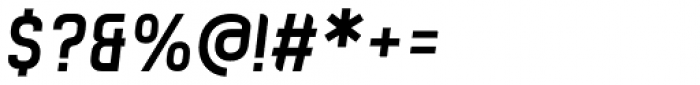Zigfrida Semi Bold Oblique Cyrillic Font OTHER CHARS