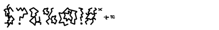 Zigzag Flux Font OTHER CHARS