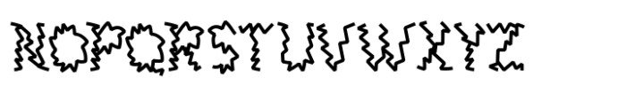 Zigzag Flux Font LOWERCASE