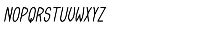 Zimric Condensed Italic Font UPPERCASE