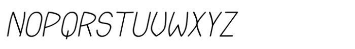 Zimric Light Italic Font UPPERCASE