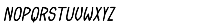 Zimric Narrow Bold Italic Font UPPERCASE
