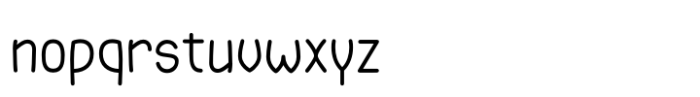 Zimric Narrow Regular Font LOWERCASE