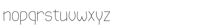 Zimric Narrow Thin Font LOWERCASE