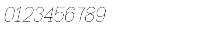 Zimric Thin Italic Font OTHER CHARS