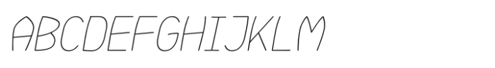 Zimric Thin Italic Font UPPERCASE
