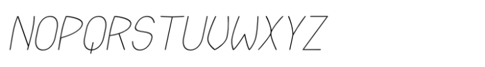 Zimric Thin Italic Font UPPERCASE