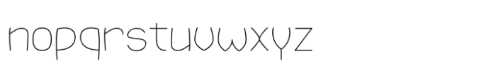 Zimric Thin Font LOWERCASE