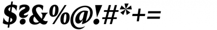 Zin Display Black Italic Font OTHER CHARS
