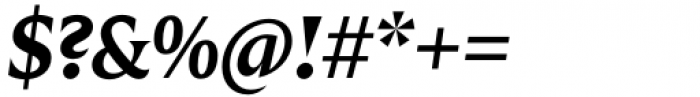 Zin Display Bold Italic Font OTHER CHARS
