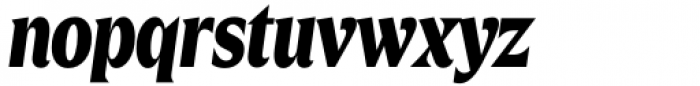 Zin Display Condensed Black Italic Font LOWERCASE