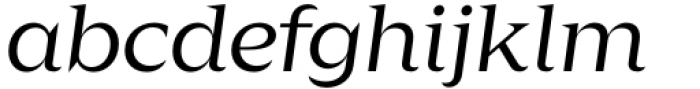 Zin Display Extended Regular Italic Font LOWERCASE
