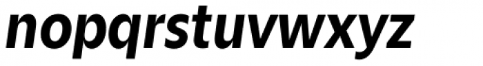 Zin Sans Bold Italic Font LOWERCASE