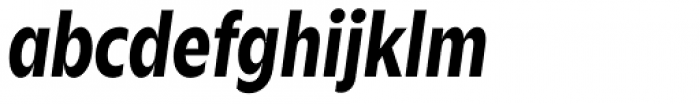 Zin Sans Condensed Bold Italic Font LOWERCASE