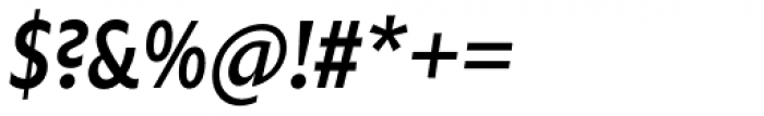 Zin Sans Condensed Medium Italic Font OTHER CHARS