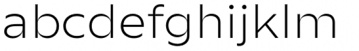 Zin Sans Extended Light Font LOWERCASE