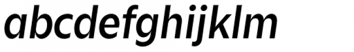 Zin Sans Medium Italic Font LOWERCASE