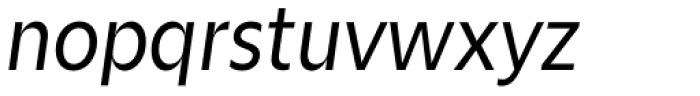 Zin Sans Regular Italic Font LOWERCASE