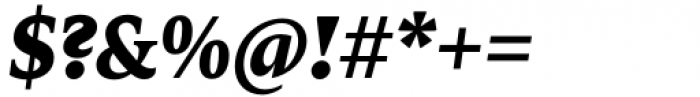 Zin Serif Black Italic Font OTHER CHARS