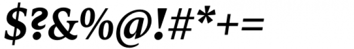 Zin Serif Bold Italic Font OTHER CHARS