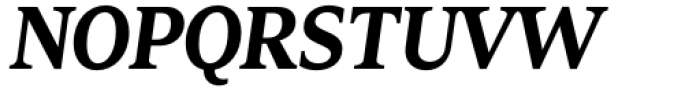 Zin Serif Bold Italic Font UPPERCASE