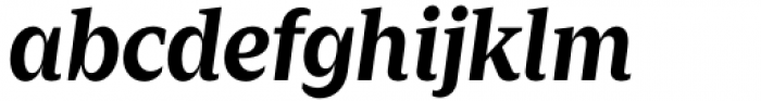 Zin Serif Bold Italic Font LOWERCASE