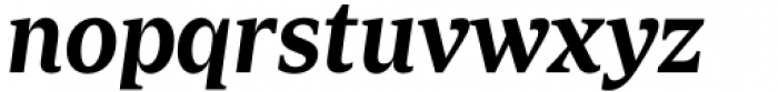 Zin Serif Bold Italic Font LOWERCASE