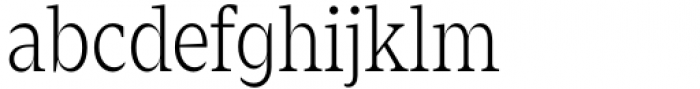 Zin Serif Condensed Light Font LOWERCASE