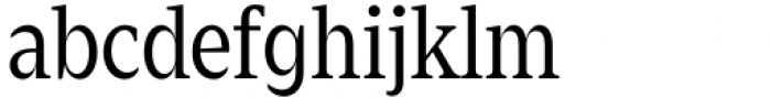 Zin Serif Condensed Regular Font LOWERCASE