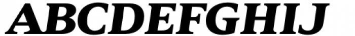 Zin Serif Extended Black Italic Font UPPERCASE